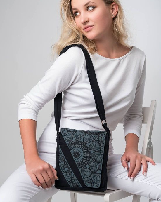 Kabelka Purano - šedá mini