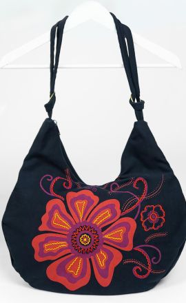 Černo-červená kabelka Michaela Gautam Moon