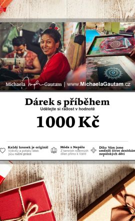 Dárkový certifikát v hodnotě 1000 Kč
