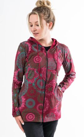 Bordó mikina Michaela Gautam Miraj