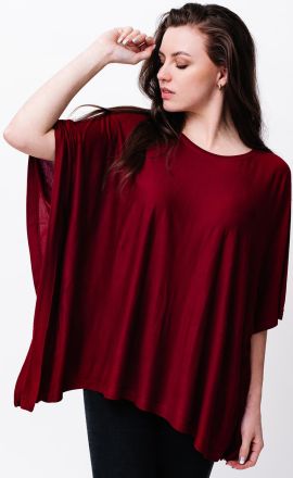 Bordó pončo Michaela Gautam Sadha