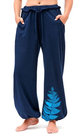 Navy kalhoty Michaela Gautam Indian