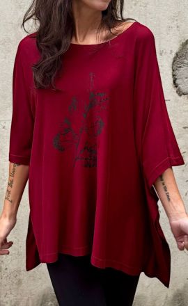 Bordó pončo Michaela Gautam Sadhira