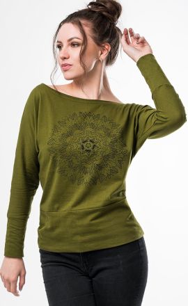 Khaki lehká mikina Michaela Gautam Rhamri