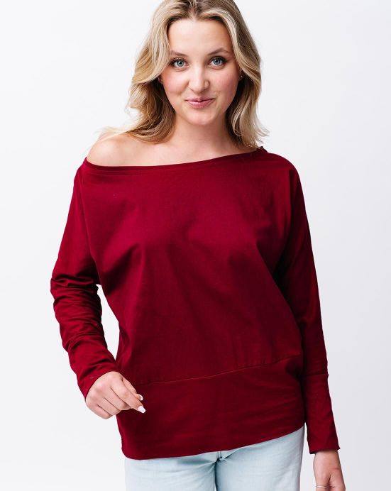 Bordó lehká mikina Michaela Gautam Puri