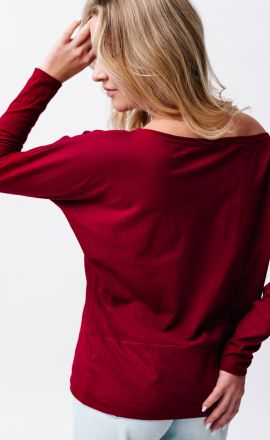 Bordó lehká mikina Michaela Gautam Puri