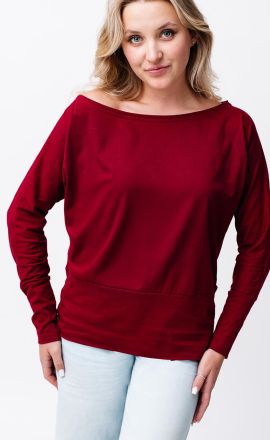 Bordó lehká mikina Michaela Gautam Puri